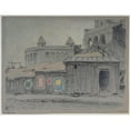 thumbnail image 2 of Ferdinand Boberg 24x19 Gold Ornate Framed and Double Matted Museum Art Print Titled - The Forecourt of the Sacred Heart (1925), 2 of 4