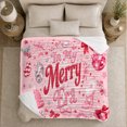 thumbnail image 5 of My Merry Era Christmas Theme, Festive Holiday Scene, Warm Flannel Blanket for Living Room and Family Room with Detailed Artwork, Art Lovers Christmas Gift, Festive Home Decor, 5 of 9