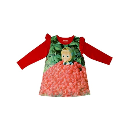 UPC: 0195466007448 | Masha and The Bear Long Sleeve Laundry Day Dress