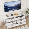 thumbnail image 2 of 63 Inch TV Stand Entertainment Center with 6 Drawers Adjustable Height for Living Room, Bedroom, Office, 2 of 8