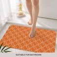 thumbnail image 6 of Orange Stripes Doormat Outdoor Entrance 24"x36", Simple Geometric Modern Monochrome Absorb Moisture Dirt Door Mats, Non-Slip Rubber Backing Floor Mats Indoor, Low-Profile Front Door Rugs, 6 of 9