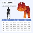 thumbnail image 4 of Naloa Autumn Leaf Men’s Pajamas Set - Long Sleeve Button Down Sleep Shirt and Pajama Bottoms Sleepwear Set-XX-Large, 4 of 7