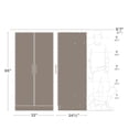 thumbnail image 4 of Prepac Elite 32 inch Wardrobe Cabinet, Light Gray, 4 of 9