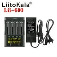 thumbnail image 4 of LiitoKala lii-600 Li-ion-3.7V Ni-MH1.2V Cargador de batería 4 ranuras Carga independiente MABOTO  Cargador, 4 of 7