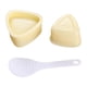 thumbnail image 3 of Molde triangular para hacer bolas de arroz con forma de sushi, ideal para almacenar alimentos y para uso doméstico. Conjunto beige, 3 of 9
