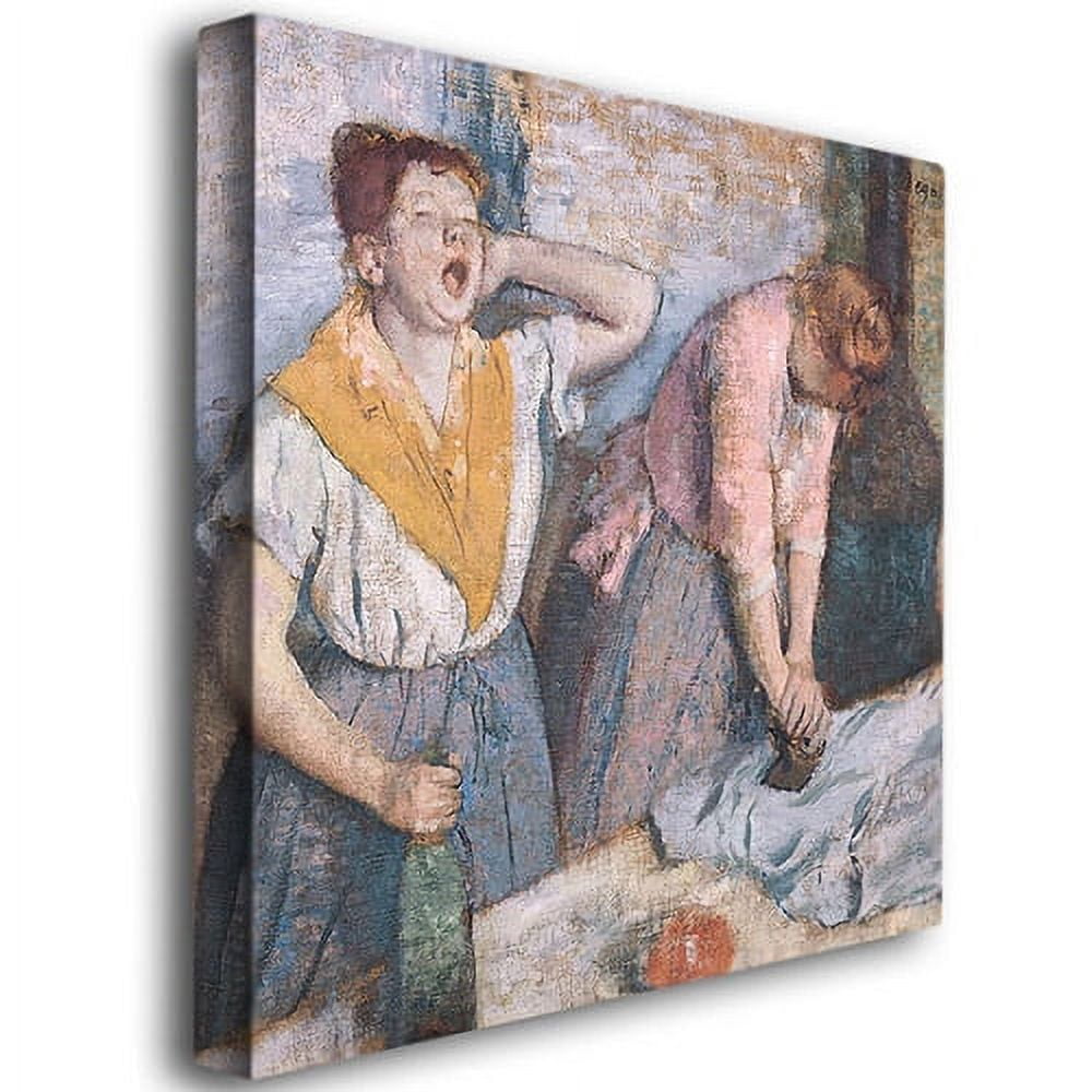 Trademark Fine Art "The Laundresses, 1884" Canvas Art by Edgar Degas