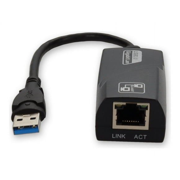 AddOn USB 3.0 (A) to RJ-45 Adapter - Network adapter - USB 3.0 - Gigabit Ethernet x 1 - black