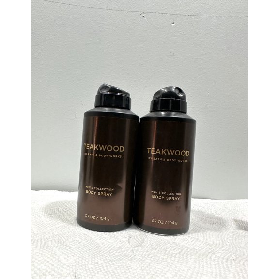 Bath & Body Works Teakwood Men's Collection Body Spray 3.7 oz Lot of 2