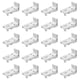 thumbnail image 1 of 20pcs Wall Mount Brackets For Flexible Curtain Track: Bendable Drapes Rail Mounting Hardware - Ceiling Drapery Curved Rods, 1 of 3