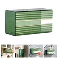 thumbnail image 2 of Shisuyan Simple Style Wall Tissue Box Green 1Pcs, 2 of 8