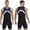 Navy Blue, variant on Raenseen Mens One Piece Swimsuit Bathing Swimming Suit Sleeveless Unitard Zipper Front Bodysuit Swim Blue M