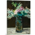 thumbnail image 1 of ARTCANVAS Lilac and Roses 1883 Canvas Art Print by Edouard Manet - Size: 60" x 40" (1.50" Deep) (3-Piece), 1 of 9