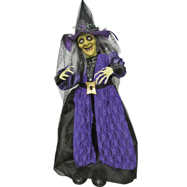 Standing Animated Witch 39 In. - Walmart.com - Walmart.com