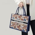 thumbnail image 5 of Bolso de mano de lujo con estampado de animales de dibujos animados para mujer, de gran capacidad, clásico, de moda, para hombro, 5 of 5