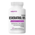 thumbnail image 1 of RESTART Trans Resveratrol 99% 1000mg con Polifenoles – Puro, Inulina, Alta Pureza – 60 Cápsulas, 1 of 5
