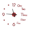 thumbnail image 3 of TopLLC Frameless DIY Wall Mute Clock Mirror Surface Sticker Home Office Decor on Clearance, 3 of 4