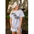 thumbnail image 4 of Mom Life Best Job Ever Mothers Day Women's Plus Size Graphic Tee Brisco Brands 3X, 4 of 5