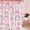 Pink White++, variant on Valentine''s Day Shower Curtain Red Hearts Beautiful Cute Girl Romantic Love Sweet Simple Fabric Bathroom Decor Set with Hooks(70" Wx70 H)