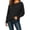 Black, variant on Njagoc3 Tops for Women | Crewneck Long Sleeve Relaxed Fit Pullover Top with Ribbed Cuffs & Curved Hem | Relaxed Fit for Fall Casual Wear & Lounge Activities,Black,S