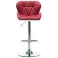 thumbnail image 3 of vidaXL Bar Stools 2 pcs Wine Red Faux Leather, 3 of 3