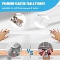 thumbnail image 3 of Pinces de Support pour Nappe à Sangle Dissimulée, Lot de 6, Élasticité Réglable, Pince de Nappe de Pique-Nique Intérieur Extérieur, Grande Pince pour Tables Épaisses, Housse de Banc, Fête Restaurant Camping VR Accessoires Essentiels, 3 of 5