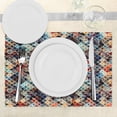 thumbnail image 3 of Ambesonne Modern Place Mats Set of 4, Paisley Spots, Standard Size, Multicolor, 3 of 6