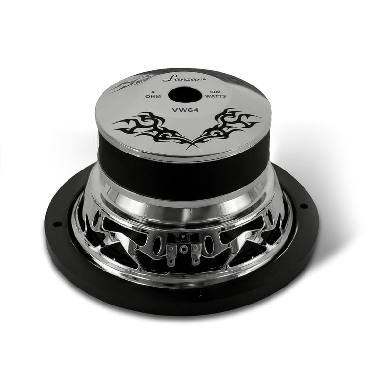 Lanzar Vibe VW64 6.5 Inch 600 Watt 4 Ohm Single Voice Coil Car