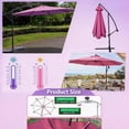 thumbnail image 5 of Outdoor Patio Umbrella Replacement Canopy 7.5ft/9ft/10ft/11ft 6/8 Ribs, UV Protective Umbrella Fabric Replacement Canopy Cover for Outdoor Garden Backyard, Pool, 5 of 7