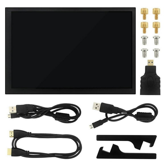 FOR 10.1 Inch for Pi 4B/3B /3B IPS Touch Screen Capacitive Monitor 1280X800 LCD Display with Holder PC Drive Free