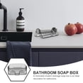 thumbnail image 6 of NUOLUX 1Pcs Multi Purpose Grey Soap Dish with Self Draining for Home Use, 6 of 8