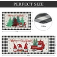 thumbnail image 6 of Christmas Anti Fatigue Kitchen Rugs and Mats Set of 2, Non Slip Waterproof Kitchen Floor Rugs, Buffalo Plaid Comfort Standing Desk Mat for Kitchen,Floor,Office,Sink,Laundry, 6 of 6