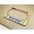 thumbnail image 5 of [Officially Licensed USMC Product] - Motorcycle Domed Custom-Made Personalized Metal License Plate Frame Frame with US Marines The Few The Proud and EGA Gold Emblem Design - Gold, 5 of 9