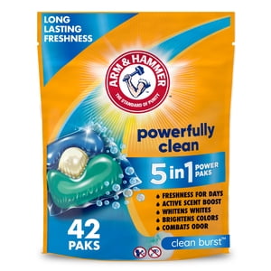 ARM & HAMMER Clean Burst 5-in-1 Laundry Pods