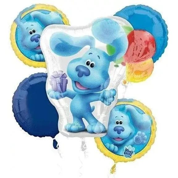 Blue'S Blues Clues 5 Piece Balloon Bouquet Birthday Party Decorations Supplies