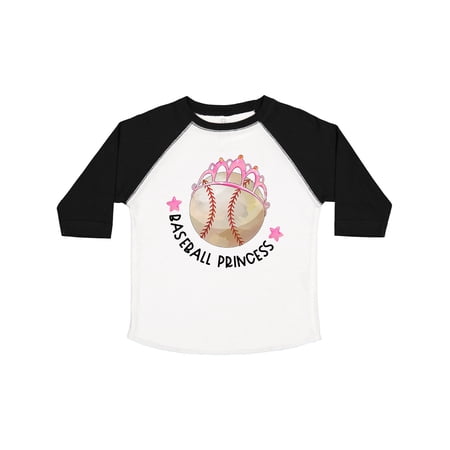 Inktastic Baseball Princess- Tiara Girls Toddler T-Shirt