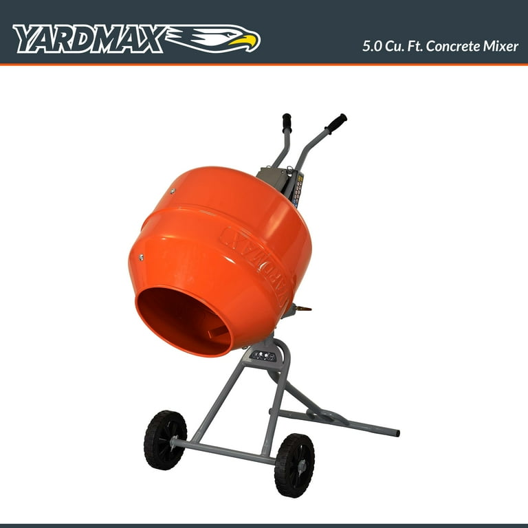 YARDMAX YM0146 5.0 cu ft CONCRETE MIXER - Walmart.com