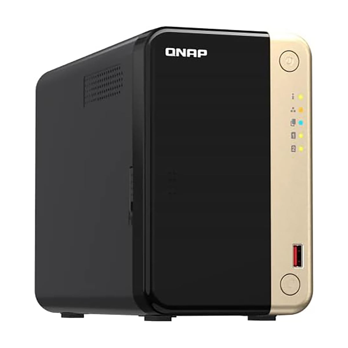 QNAP TS-264 2-Bay Desktop NAS Enclosure, Bundle with 4x WD Red