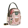thumbnail image 7 of FORMRS Crossbody Bag for Women Shoulder Cell Phone Purse with Zipper, Brown Christmas Cups, 7 of 7