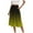 Yellow, variant on vigerkar Women's Boho Floral Print Elastic High Waist A Line Flowy Swing Elegant Midi Skirt Mint Green, S