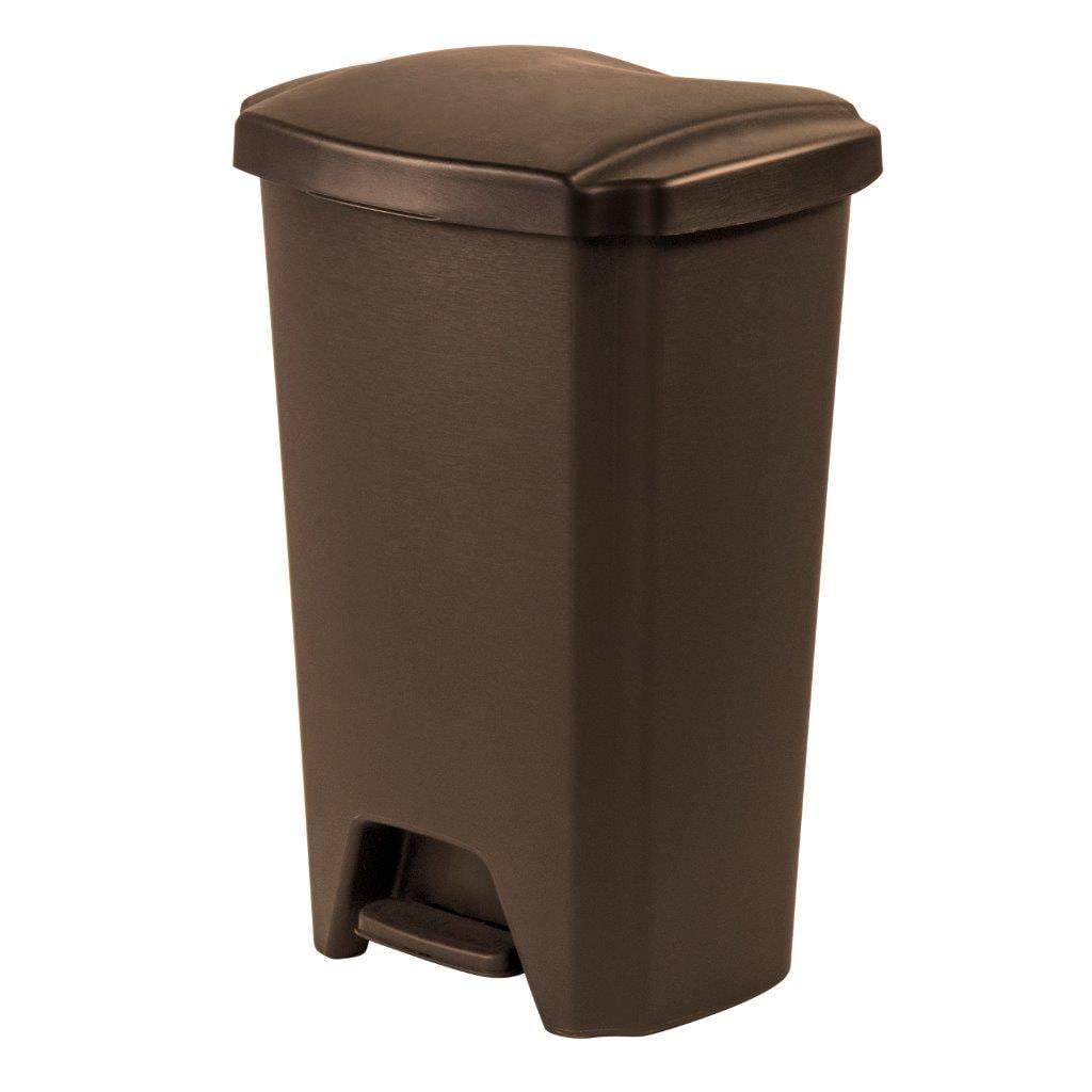 Hefty Trash Can With Lid 13 Gallon Step On Bronze Work Kitchen Hefty Trash Can With Lid 13 Gallon Step On Bronze Work Kitchen Garage New