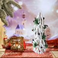 thumbnail image 1 of Fiudx Ofertas relámpago Árbol de Navidad Adorno de árbol de Navidad de madera flocada Decoración de árbol de Navidad Decoración de árbol de Navidad para sala de estar Decoración de árbol de Navidad p, 1 of 6