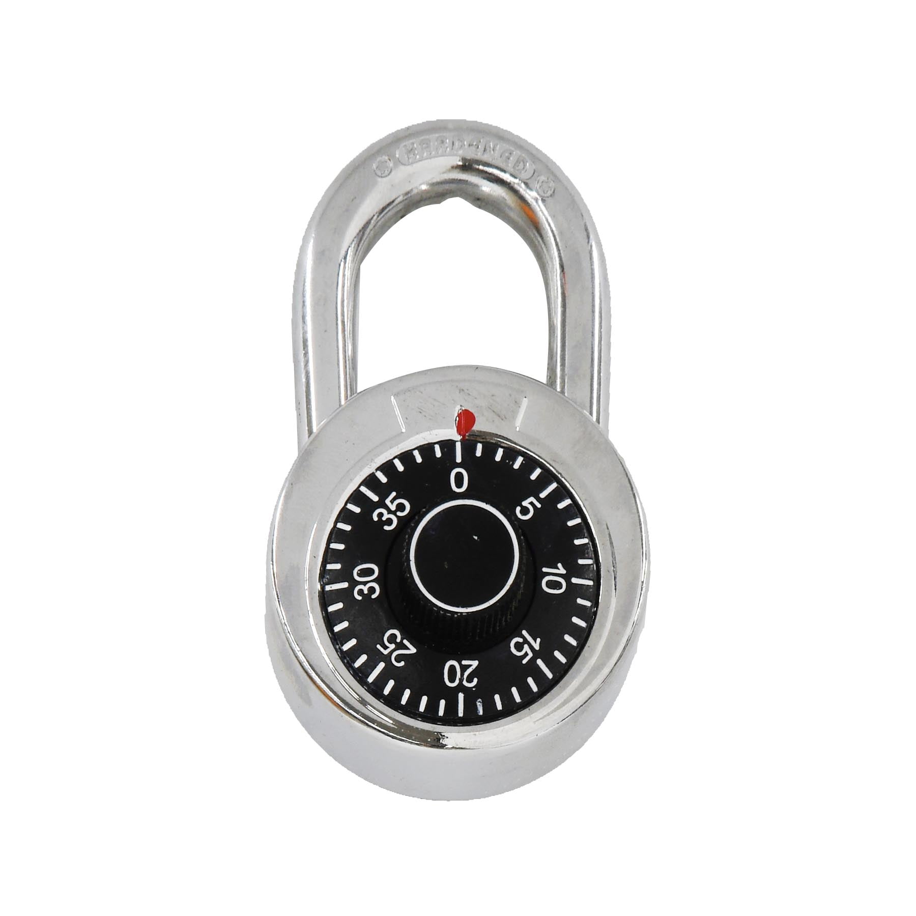 Preset Combination Dial Padlock, 2 in. Black Dial Generic