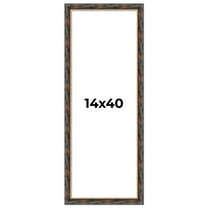 14x40 Frame Gold Real Wood Picture Frame Width 1.5 inches | Interior Frame Depth 0.5 inches |
