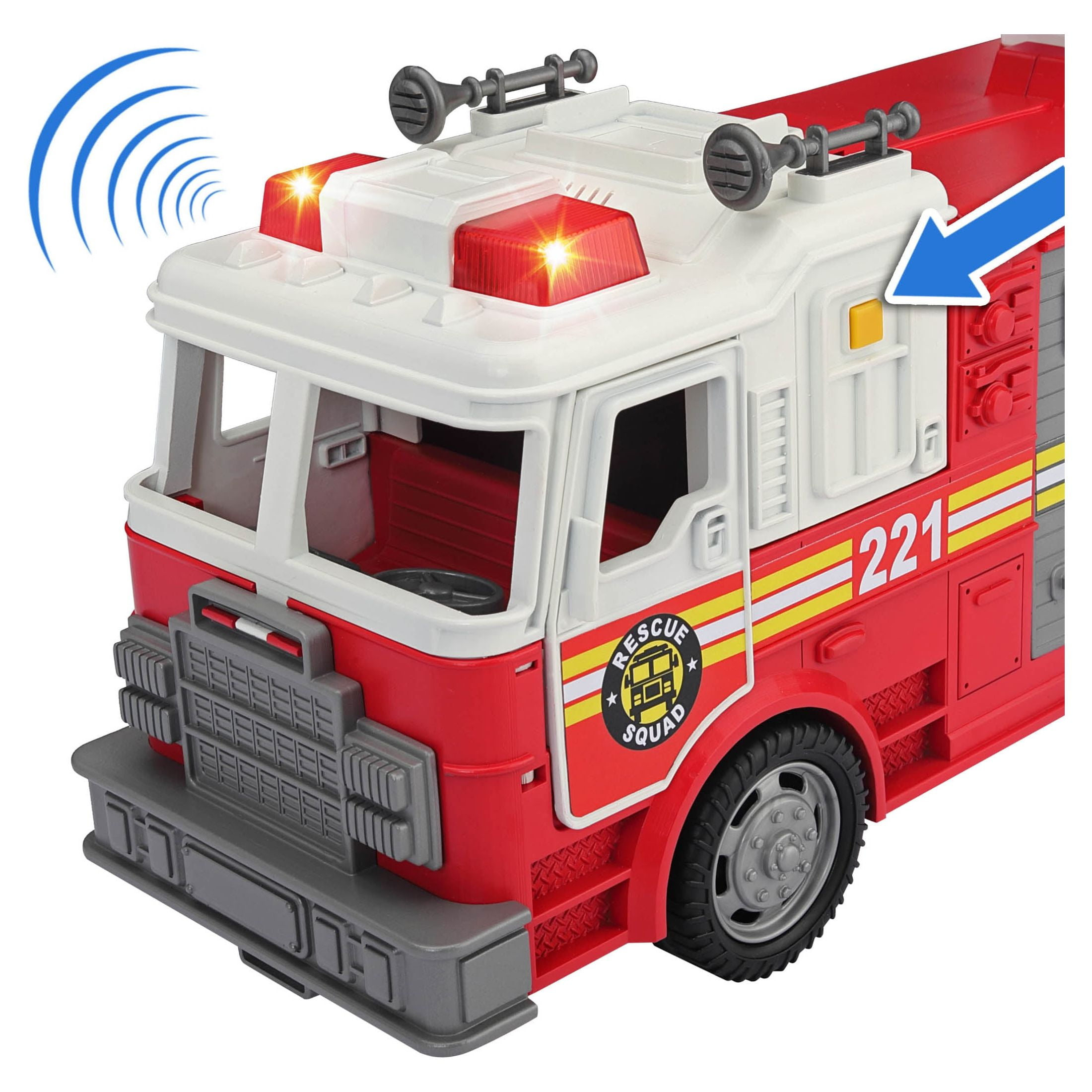 Adventure Force Utility Vehicle with Light & Sound - Fire Truck, Ages 3 and up