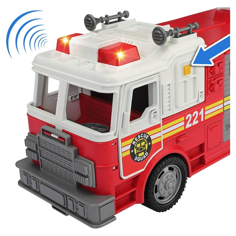 Adventure Force Utility Vehicle with Light & Sound - Fire Truck