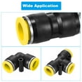 thumbnail image 5 of Uxcell M48x2 Hold Plugs Plastic Male Threaded Hex Socket End Cap, Yellow 2 Pack, 5 of 5