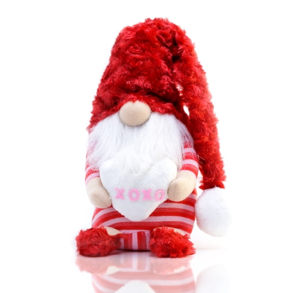 Madanar Valentine's Day Sleepy Gnome Plush Swedish Decor for Tiered Tray Shelf Table Decorations