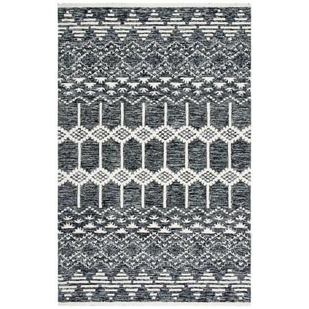 SAFAVIEH Metro Emelly Southwestern Area Rug Black/Ivory 4 x 6