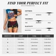 thumbnail image 5 of Honeii Merry Christmas Elk Print Women's Workout Shorts, Gym Shorts for Active Wear, Sports Shorts,Women's Running Shorts,Quick Dry Athletic Shorts-X-Large, 5 of 8