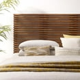 thumbnail image 7 of Modway Render Wall Mount Modern Wood Queen Headboard in Walnut, 7 of 7